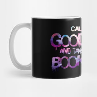 Call me a good girl and take me to the bookstore purple space Mug